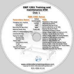 SWF 1501 Machine Training Video DVD set
